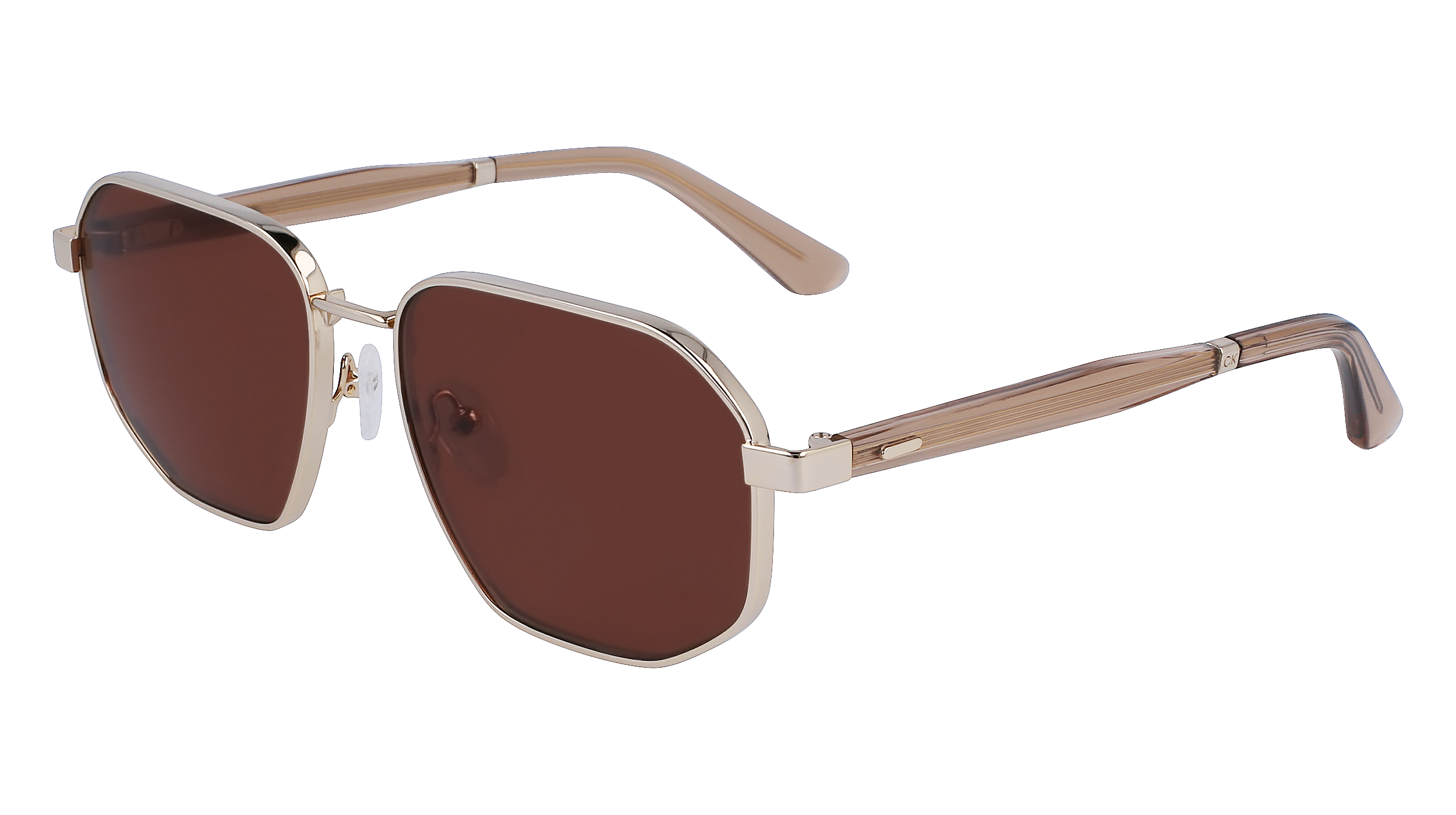 0883901151381 - Herren CK23102S 717 Sonnenbrillen Metall Gold Braun Quadratisch Normal Normal 0883901151381 - Herren CK23102S 717 Sonnenbrillen Metall Gold Braun Quadratisch Normal Normal