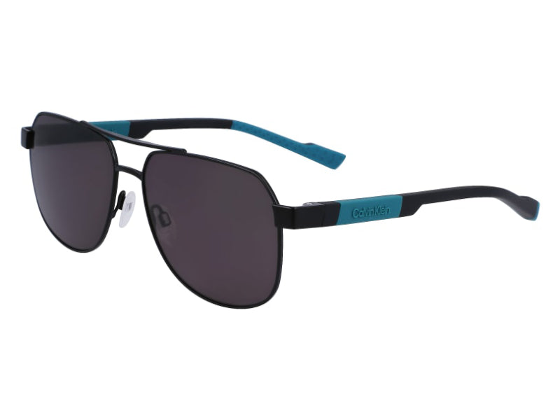 0883901151558 - Herren CK23103S 002 Sonnenbrillen Metall Schwarz-undurchsichtig Grau Quadratisch
