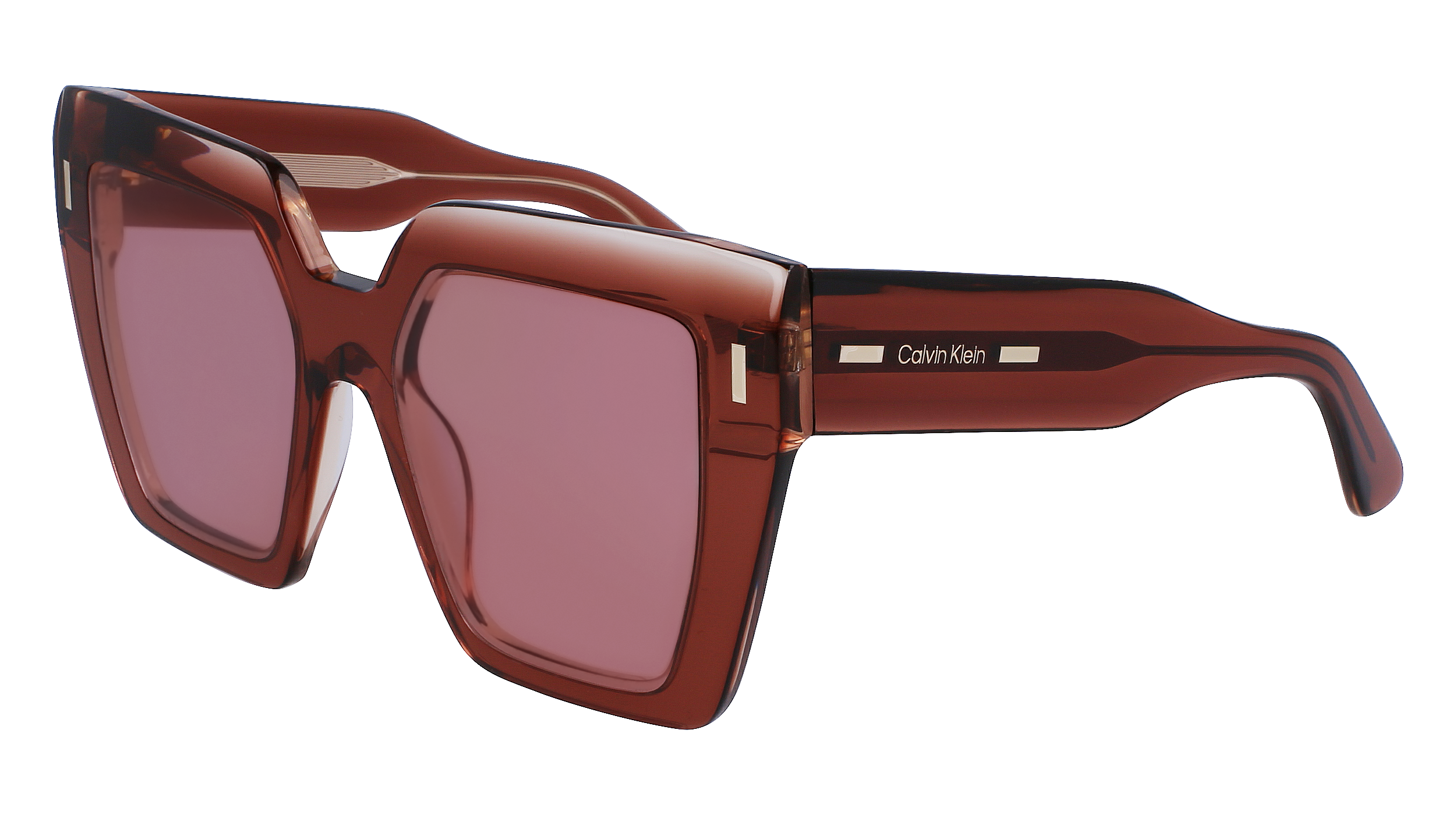 0883901151626 - Frau CK23502S 601 Gläser SONNENBRILLEN Acetat Braun Rose Katzenauge Normale Normal