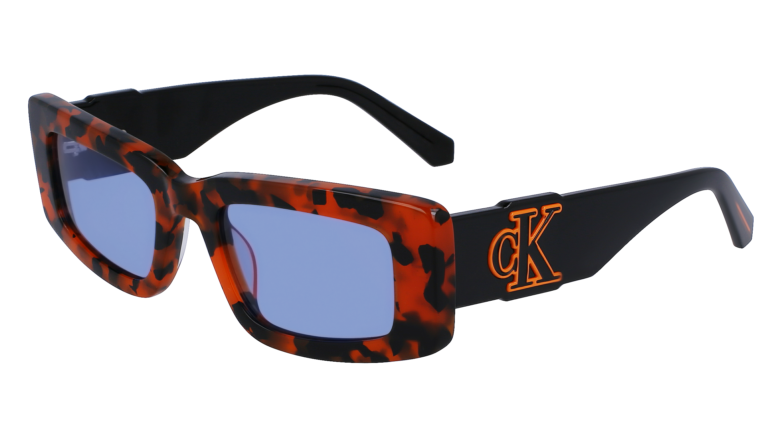 0883901152289 - Unisex CKJ23609S 239 Gläser SONNENBRILLEN Acetat Havanna Orange Himmelblau Hocken Normale Normal