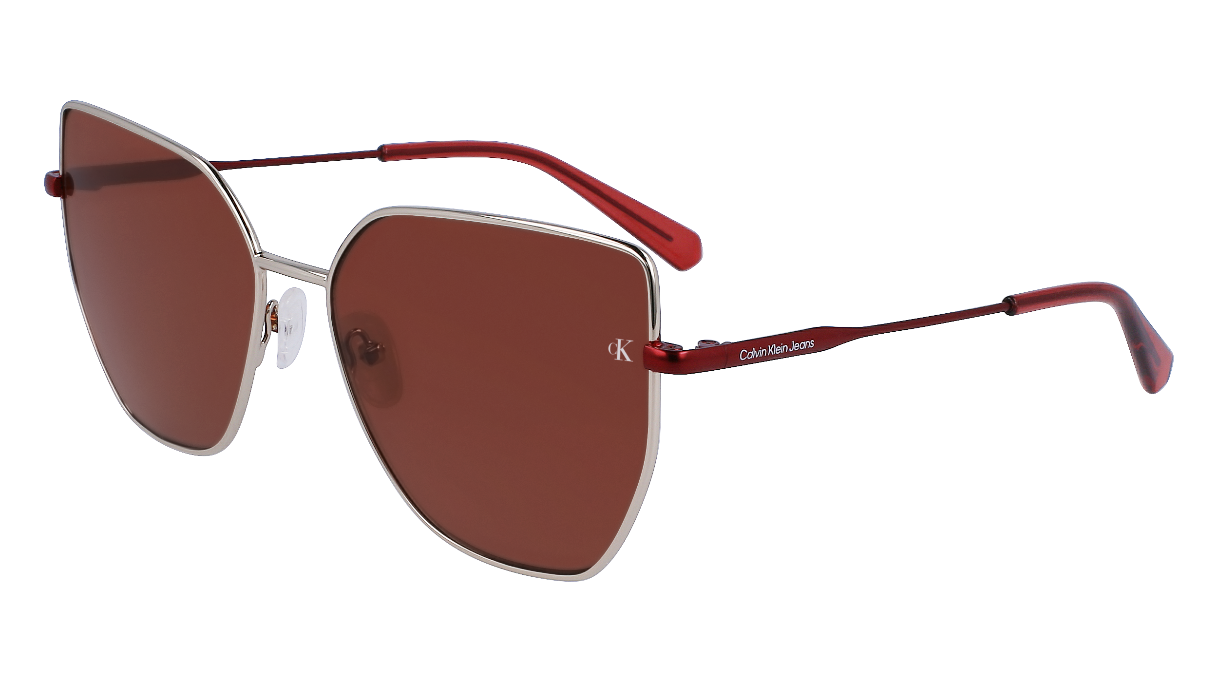 0883901152418 - Damen CKJ23202S 724 Sonnenbrillen Metall Gold Bordeaux Schmetterling Normal Normal 0883901152418 - Damen CKJ23202S 724 Sonnenbrillen Metall Gold Bordeaux Schmetterling Normal Normal