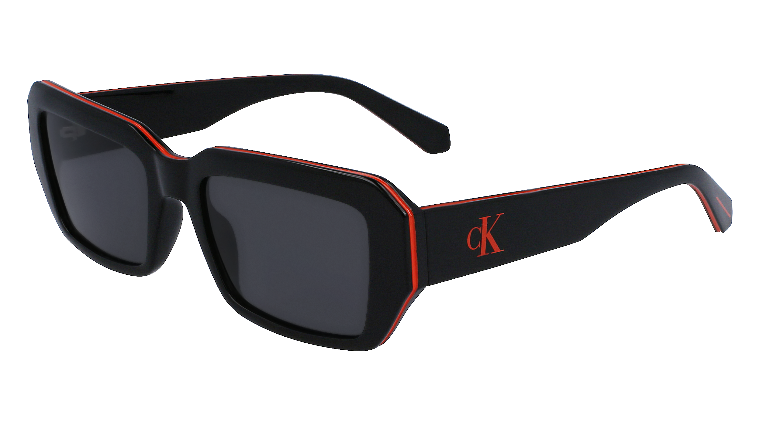 0883901153583 - Unisex CKJ23602S 001 Sonnenbrillen Bio-Injekt Schwarz Grau Quadratisch Normal Normal