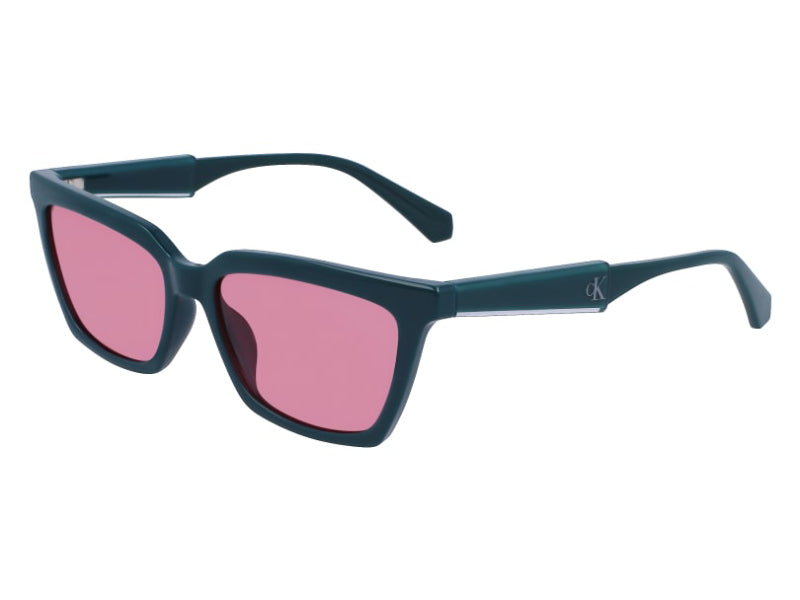 0883901154900 - Damen CKJ23606S 300 Sonnenbrillen Plastik Grün Rosa Quadratisch