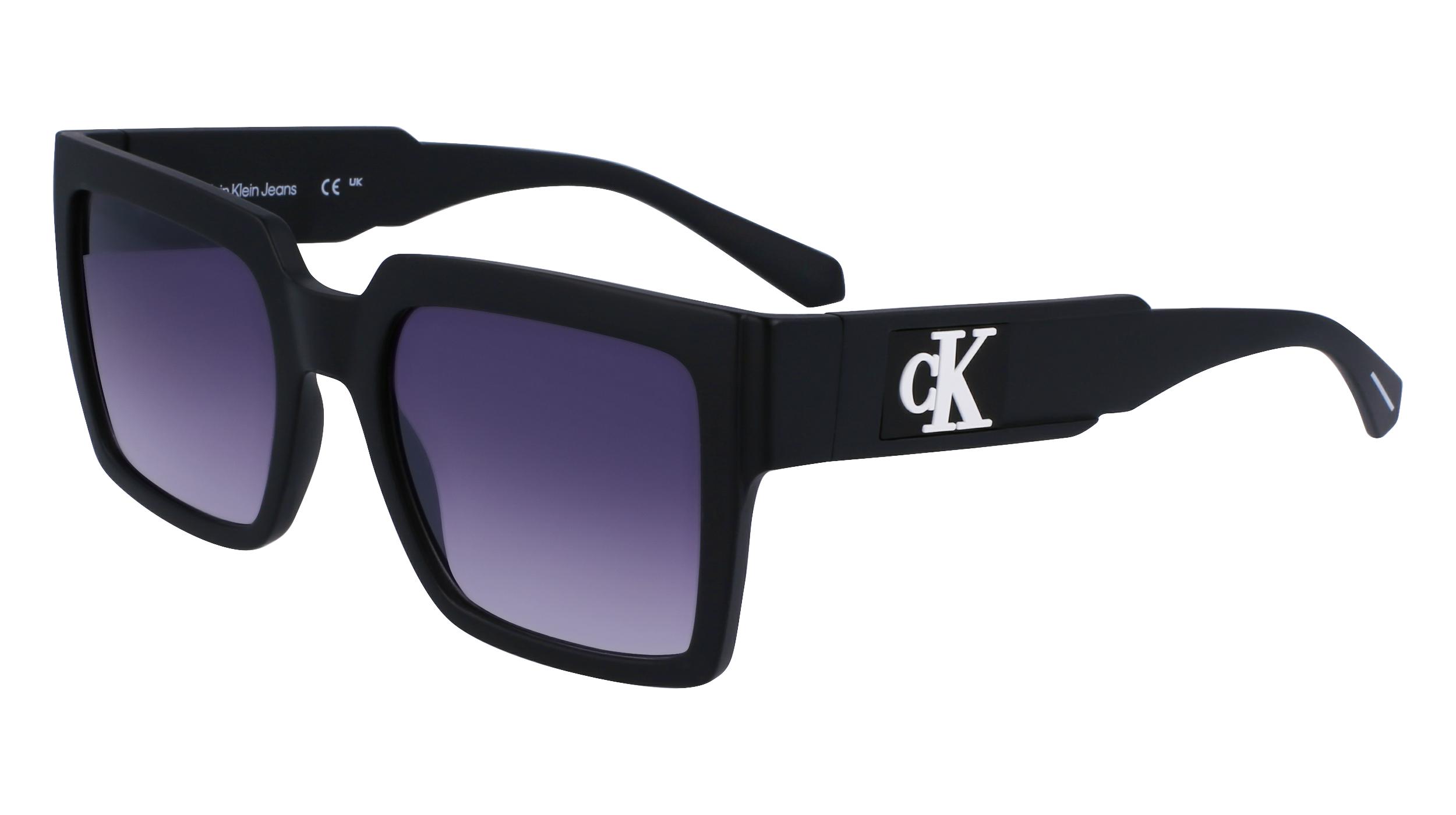 0883901156461 - Unisex CKJ23622S 002 Gläser SONNENBRILLEN Bio-Injekt Schwarz Grau Quadratisch Normal Normal