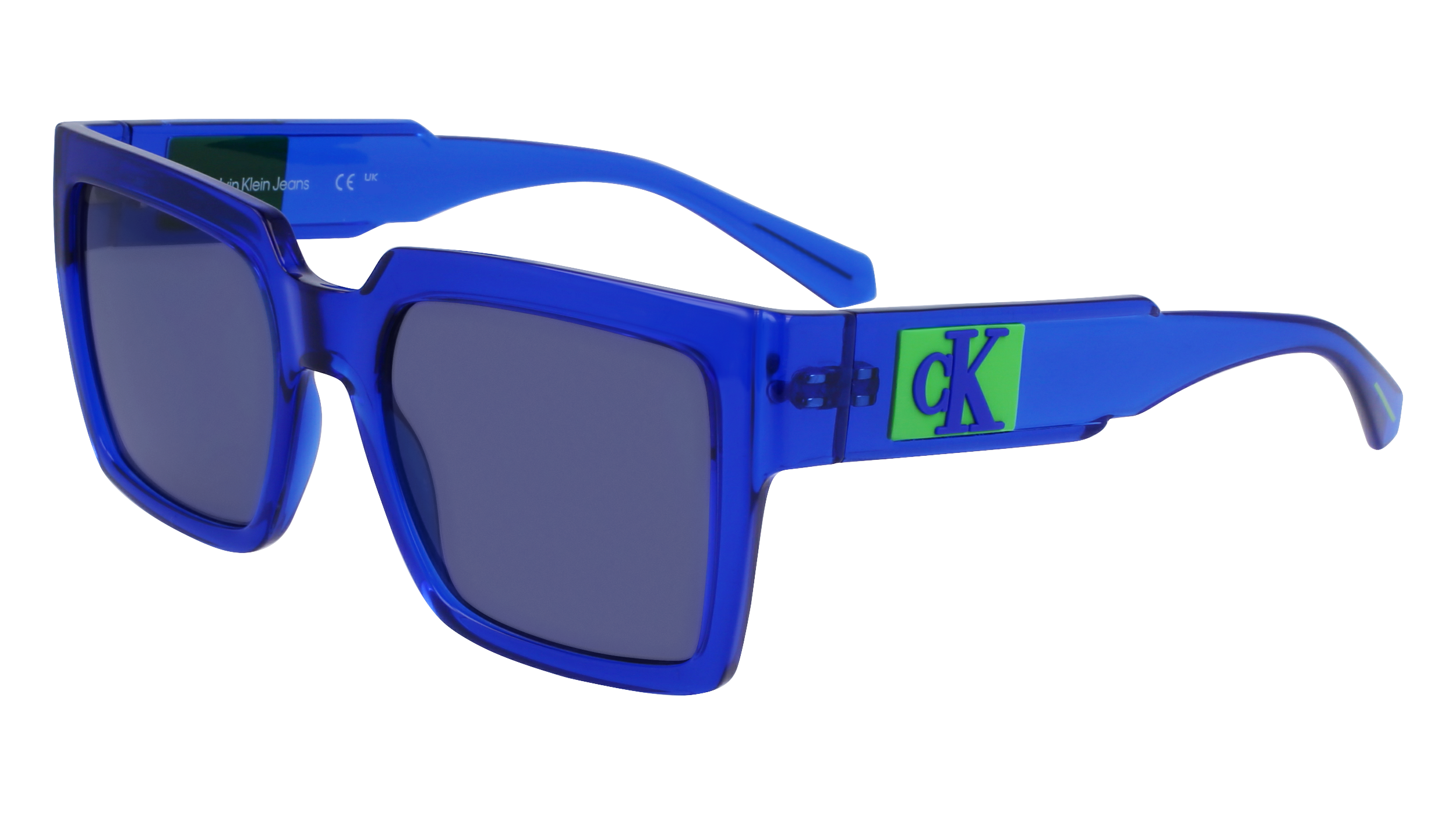 0883901156492 - Unisex CKJ23622S 400 Gläser SONNENBRILLEN Bio-Injekt Blau Grau Quadratisch Normal Normal