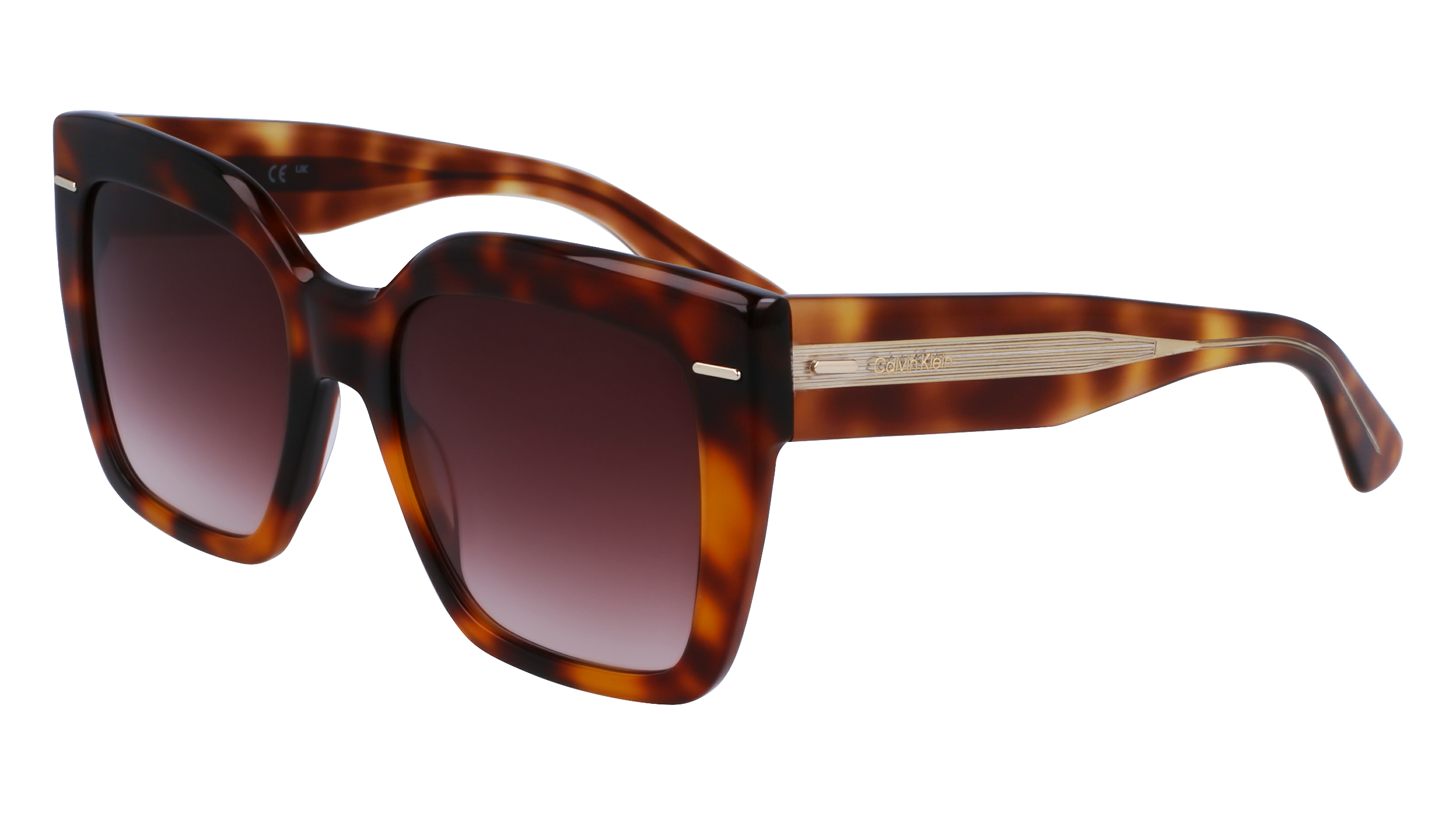 0883901156799 - Frau CK23508S 220 Gläser SONNENBRILLEN Acetat Havanna Marrone Grau Schmetterling Normale Normal