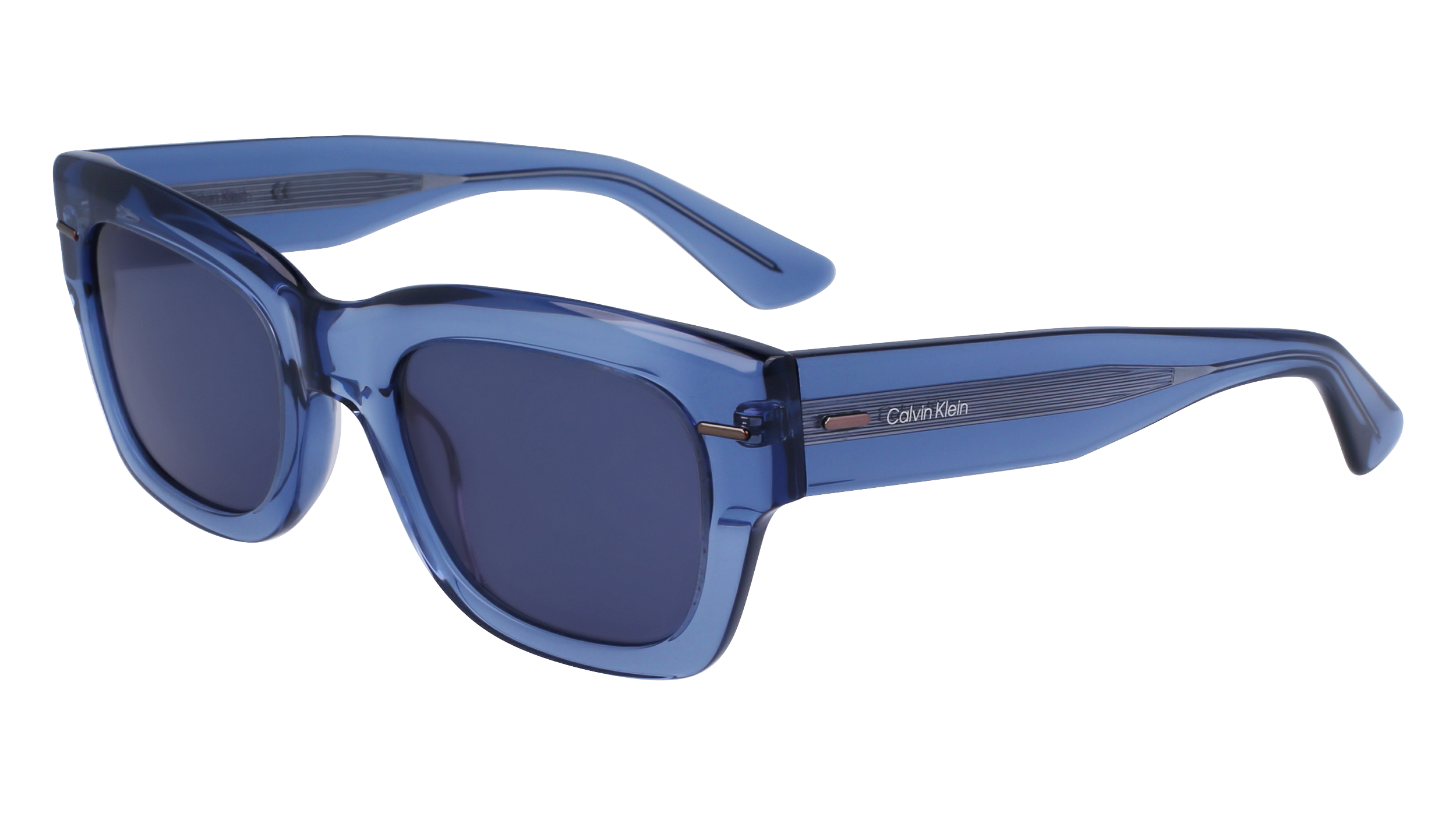 0883901157000 - Herren CK23509S 438 Gläser SONNENBRILLEN Acetat Blau Blau Quadratisch Normal Normal