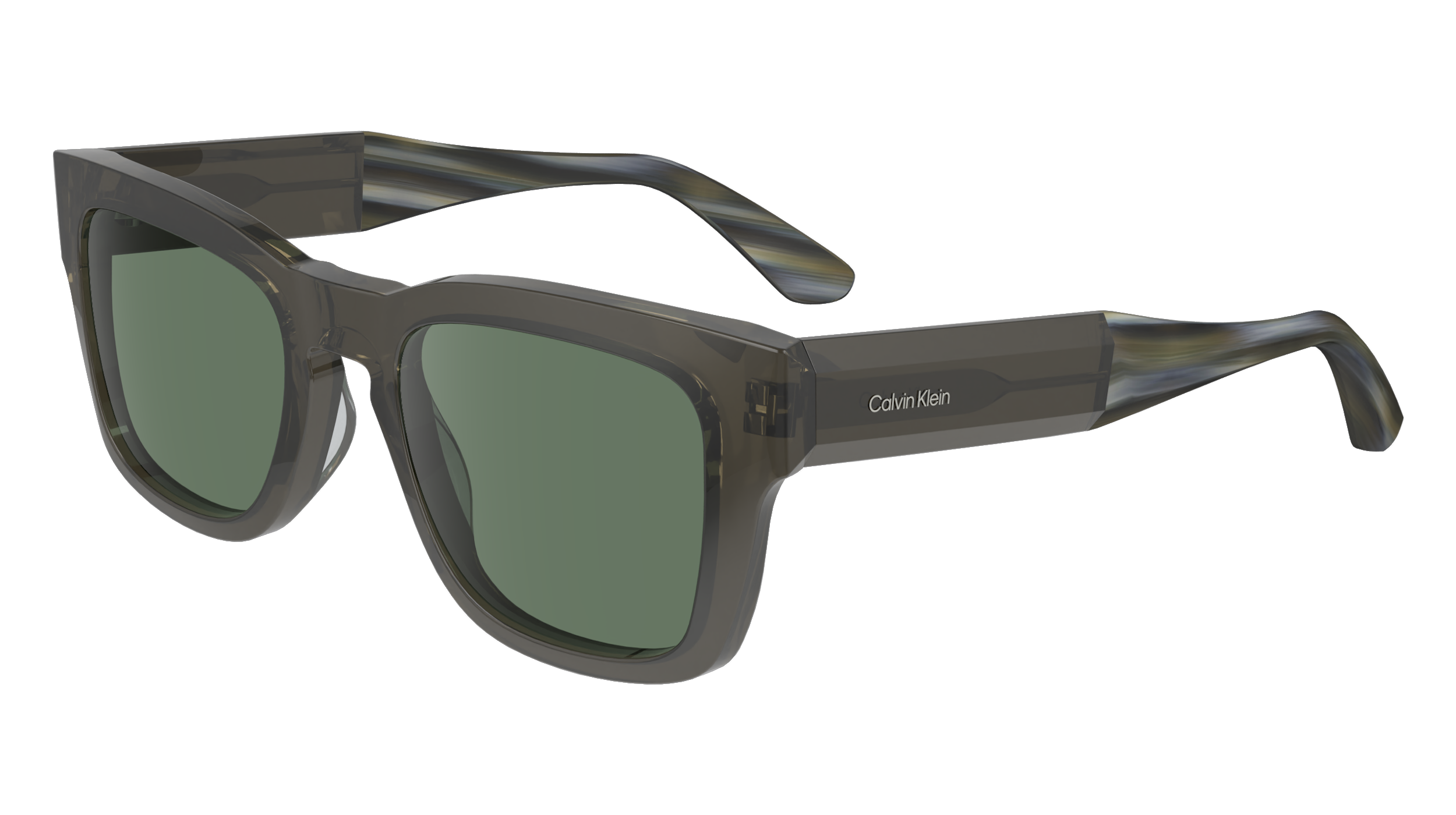 0883901158496 - Unisex CK23539S 035 Gläser SONNENBRILLEN Acetat Grau Grün Quadratisch Normal Normal