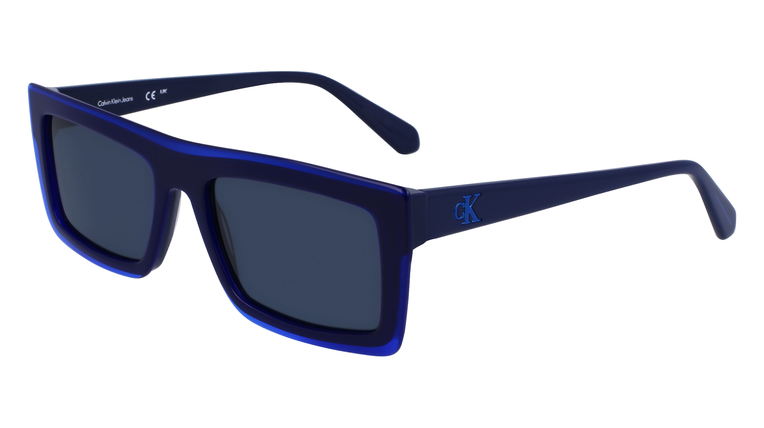 0883901160116 - Unisex CKJ23657S 400 Gläser SONNENBRILLEN Acetat Blau Blau Quadratisch Normal Normal