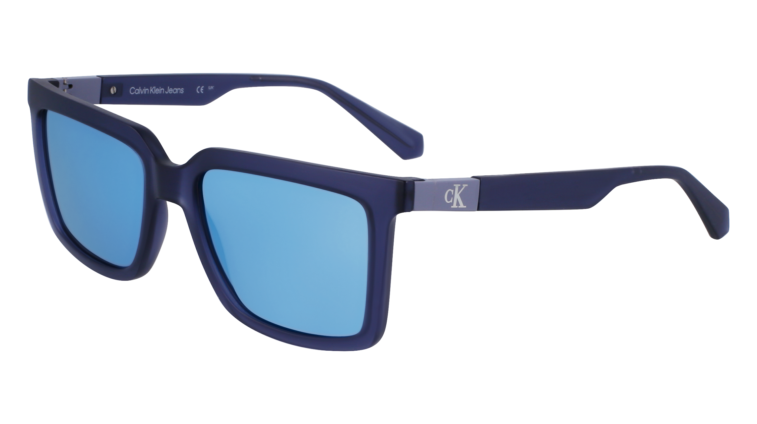 0883901160154 - Unisex CKJ23659S 050 Gläser SONNENBRILLEN Bio-Injekt Grau Hellblau Quadratisch Normal Normal