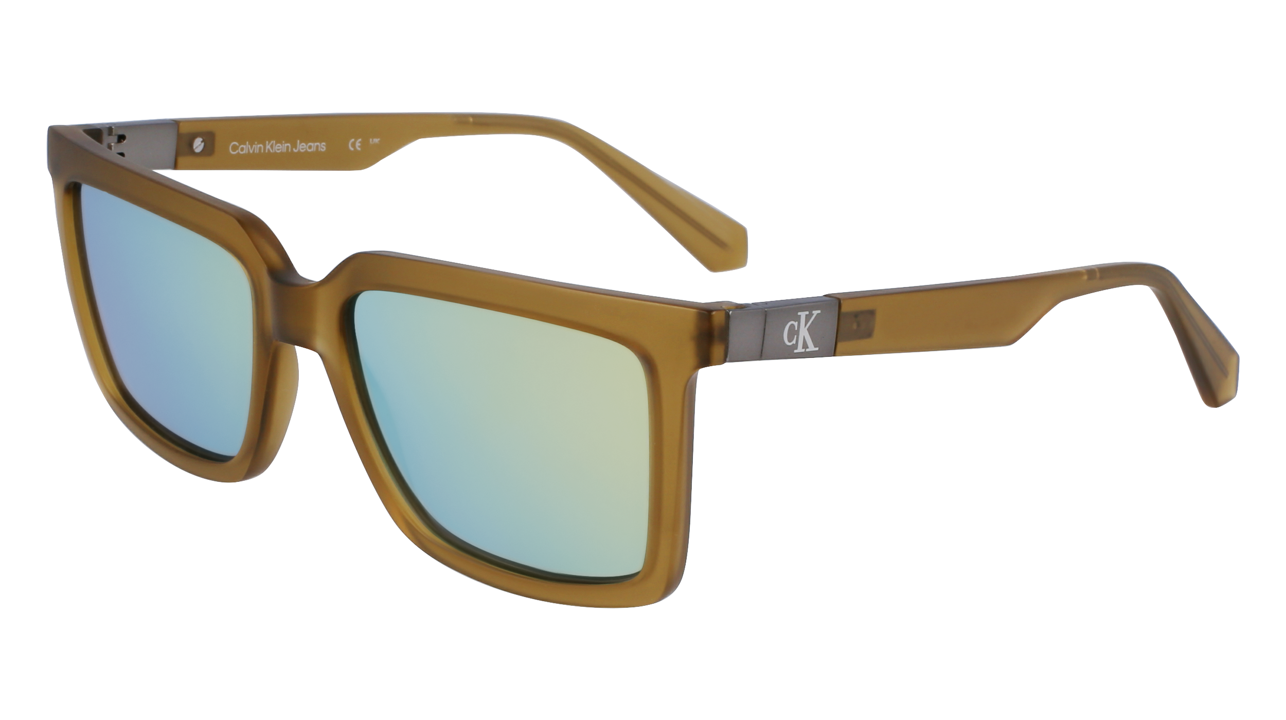 0883901160161 - Unisex CKJ23659S 309 Gläser SONNENBRILLEN Bio-Injekt Grün Grau Gold Quadratisch Normal Normal