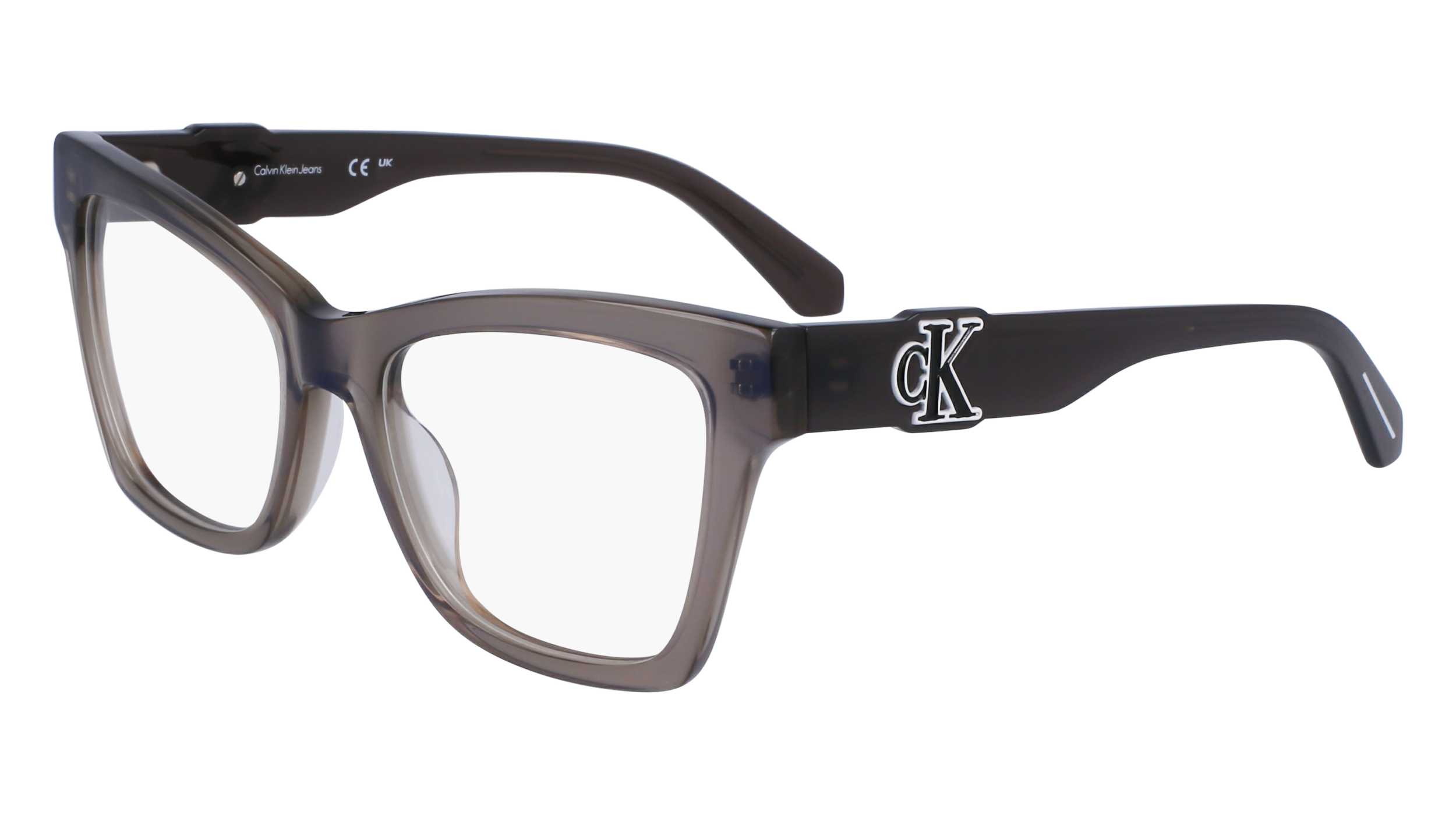 0883901160772 - Damen CKJ23646 050 Rahmen von BRILLEN Acetat Grau  Schmetterling Normal Normal