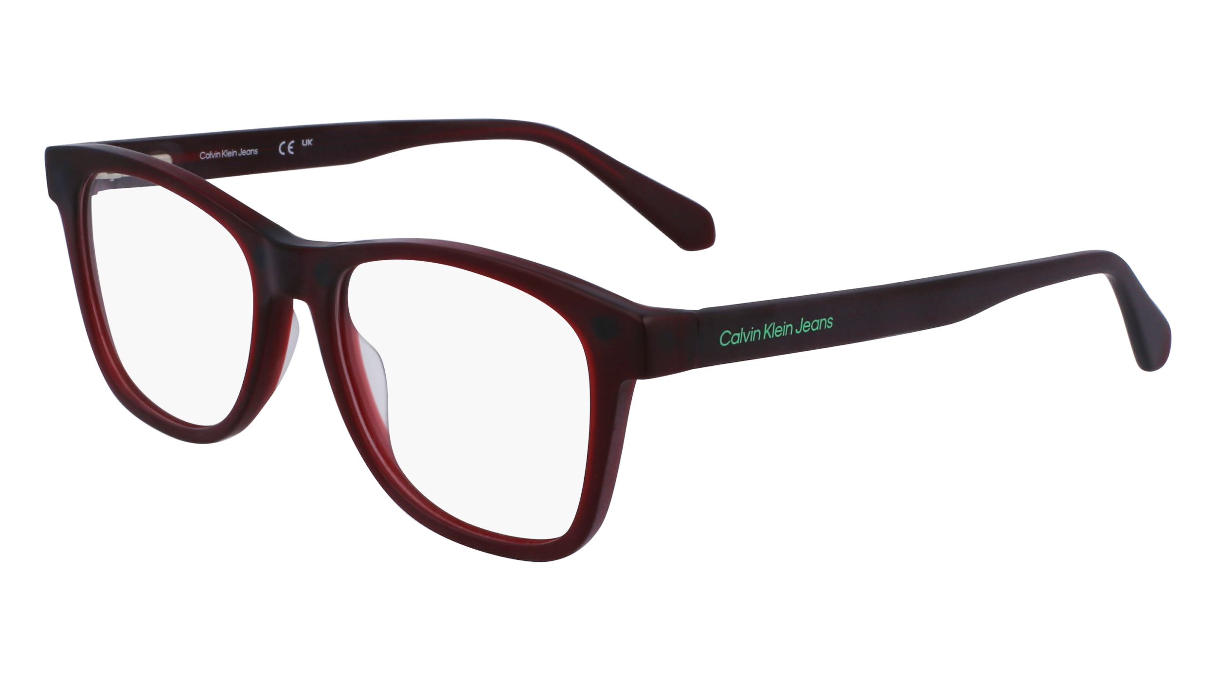 0883901161397 - Unisex CKJ23643 CLIP 601 Rahmen von BRILLEN Acetat Bordeaux  Quadratisch Normal Normal