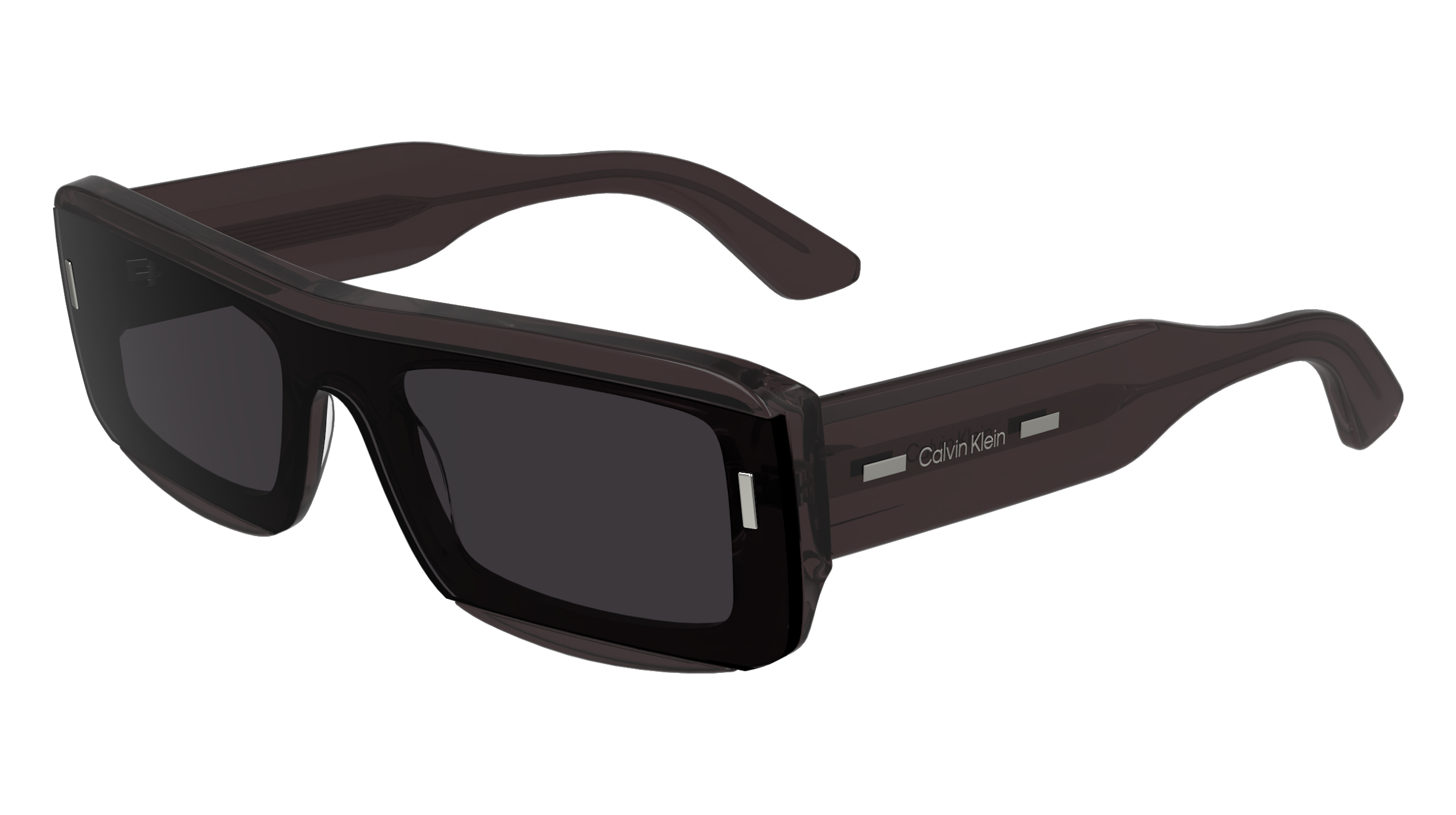 0883901162080 - Unisex CK24503S 513 Gläser SONNENBRILLEN Acetat Violett Braun Quadratisch Normal Normal