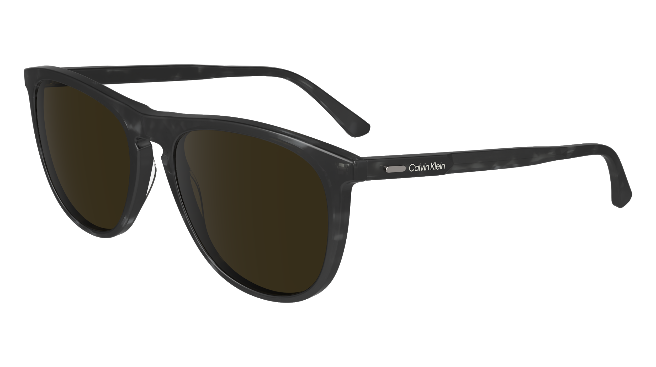 0883901162363 - Herren CK24508S 017 Gläser SONNENBRILLEN Acetat Schwarz Braun Pilot Normal Normal