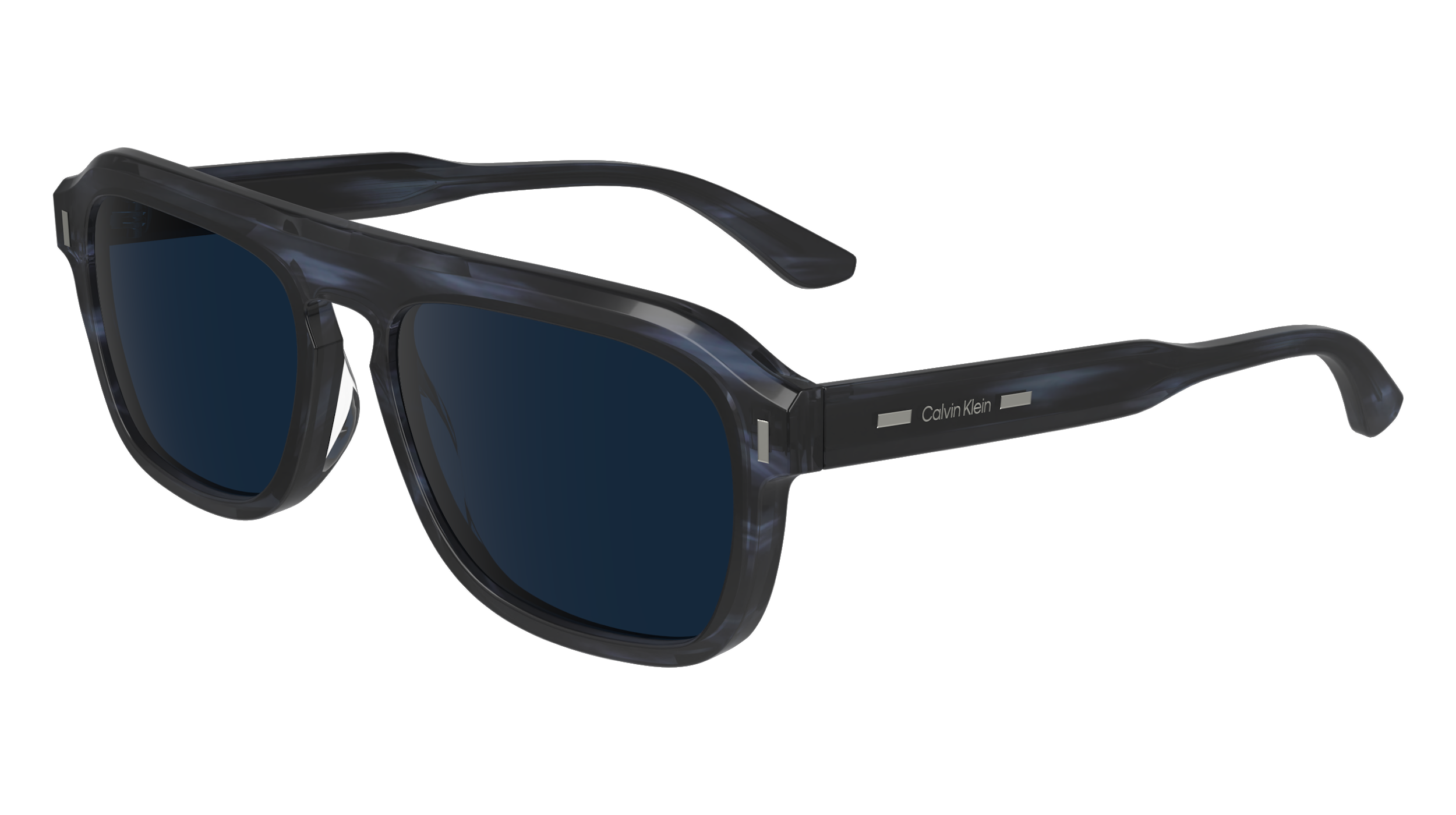 0883901162561 - Herren CK24504S 416 Gläser SONNENBRILLEN Acetat Blau Blau Quadratisch Normal Normal