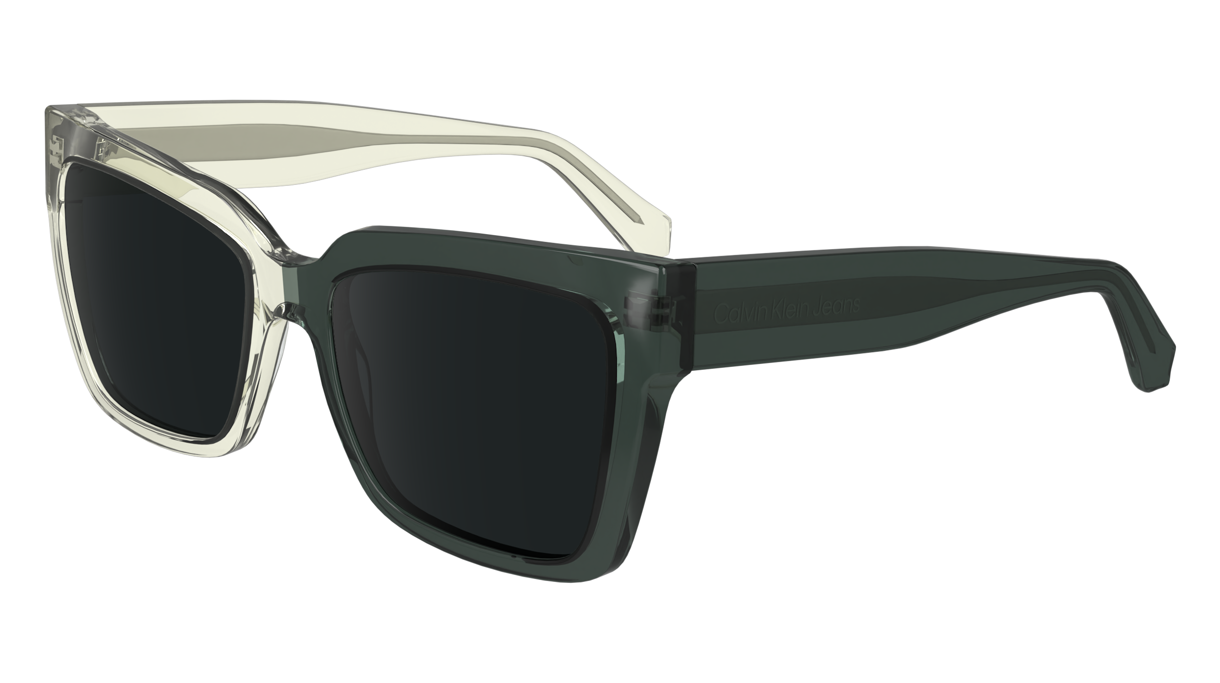 0883901164473 - Damen CKJ24606S 006 Gläser SONNENBRILLEN Acetat Grau Grau Quadratisch Normal Normal