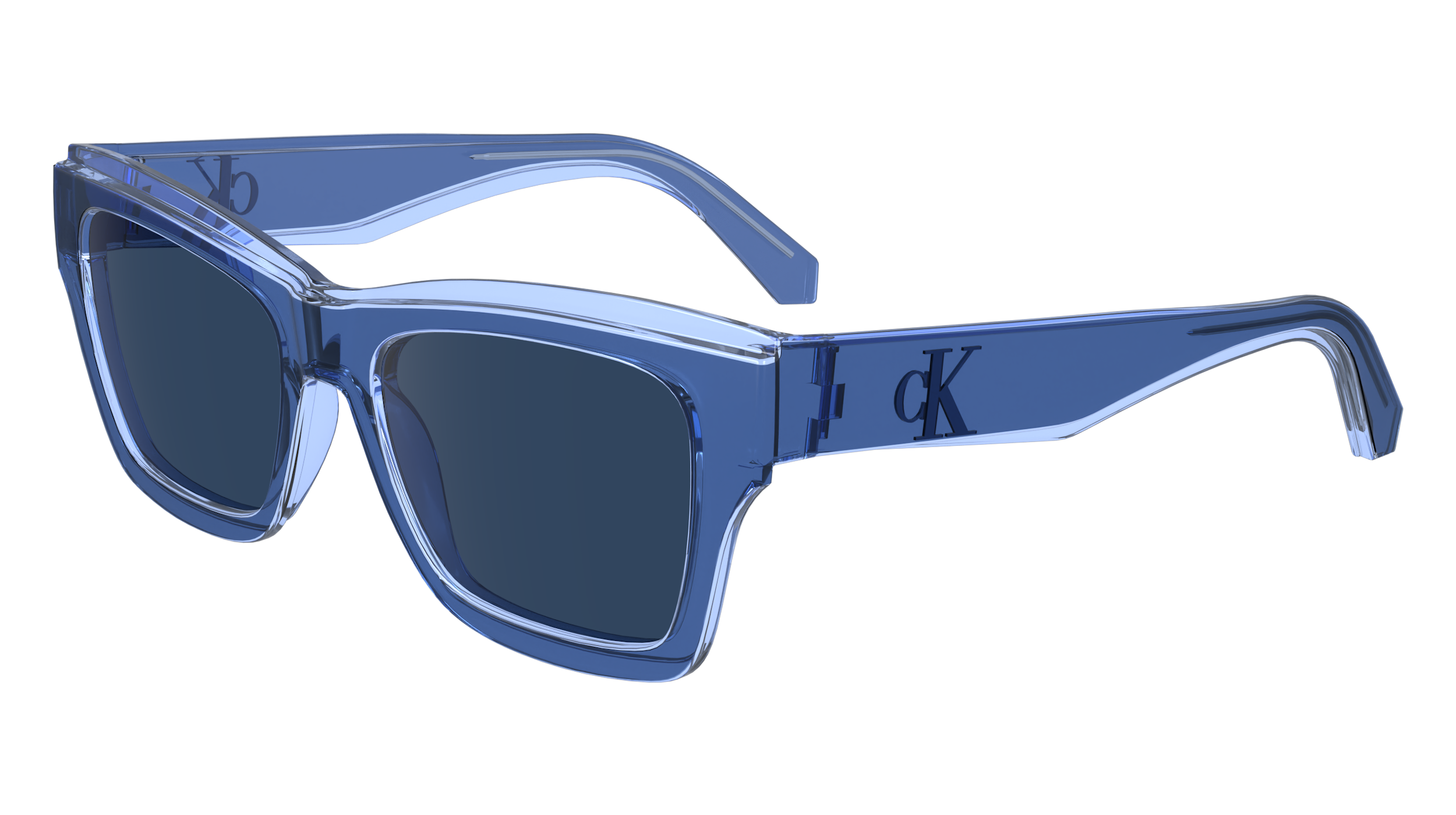 0883901164657 - Unisex CKJ24609S 400 Gläser SONNENBRILLEN Bio-Injekt Blau Blau Quadratisch Normal