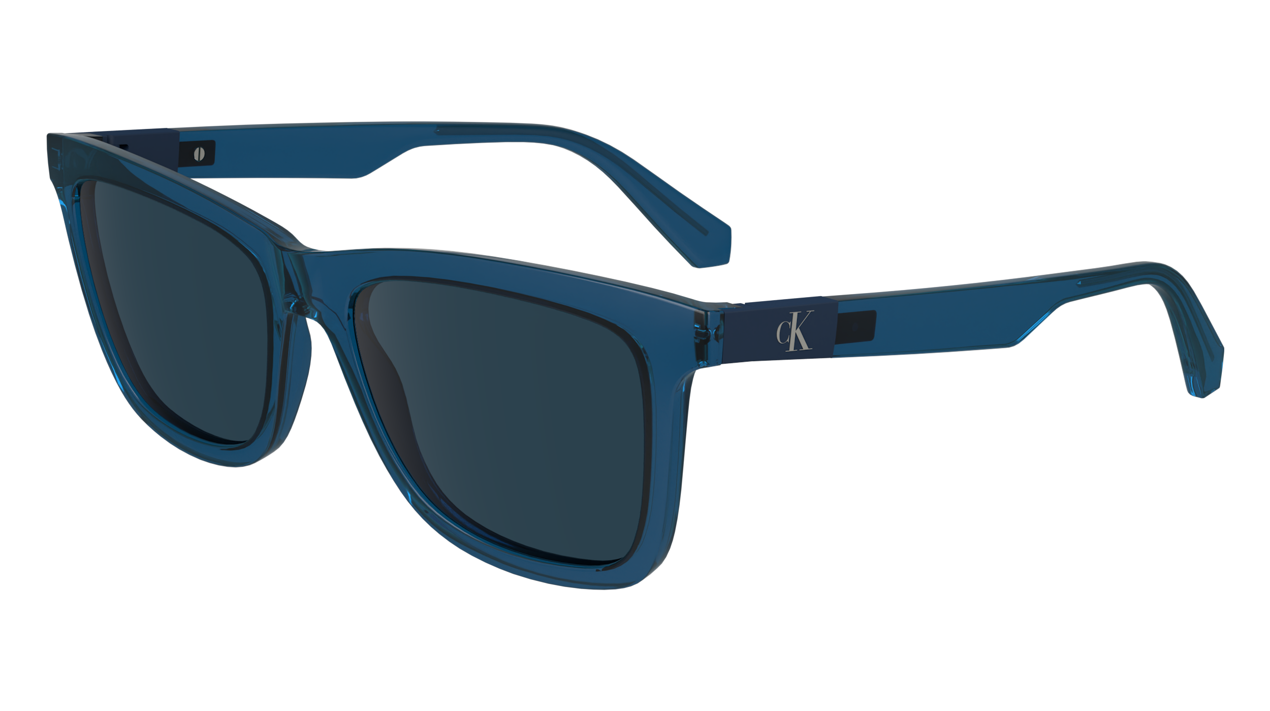 0883901164879 - Unisex CKJ24601S 400 Gläser SONNENBRILLEN Bio-Injekt Blau Blau Geometrisch Normal Normal