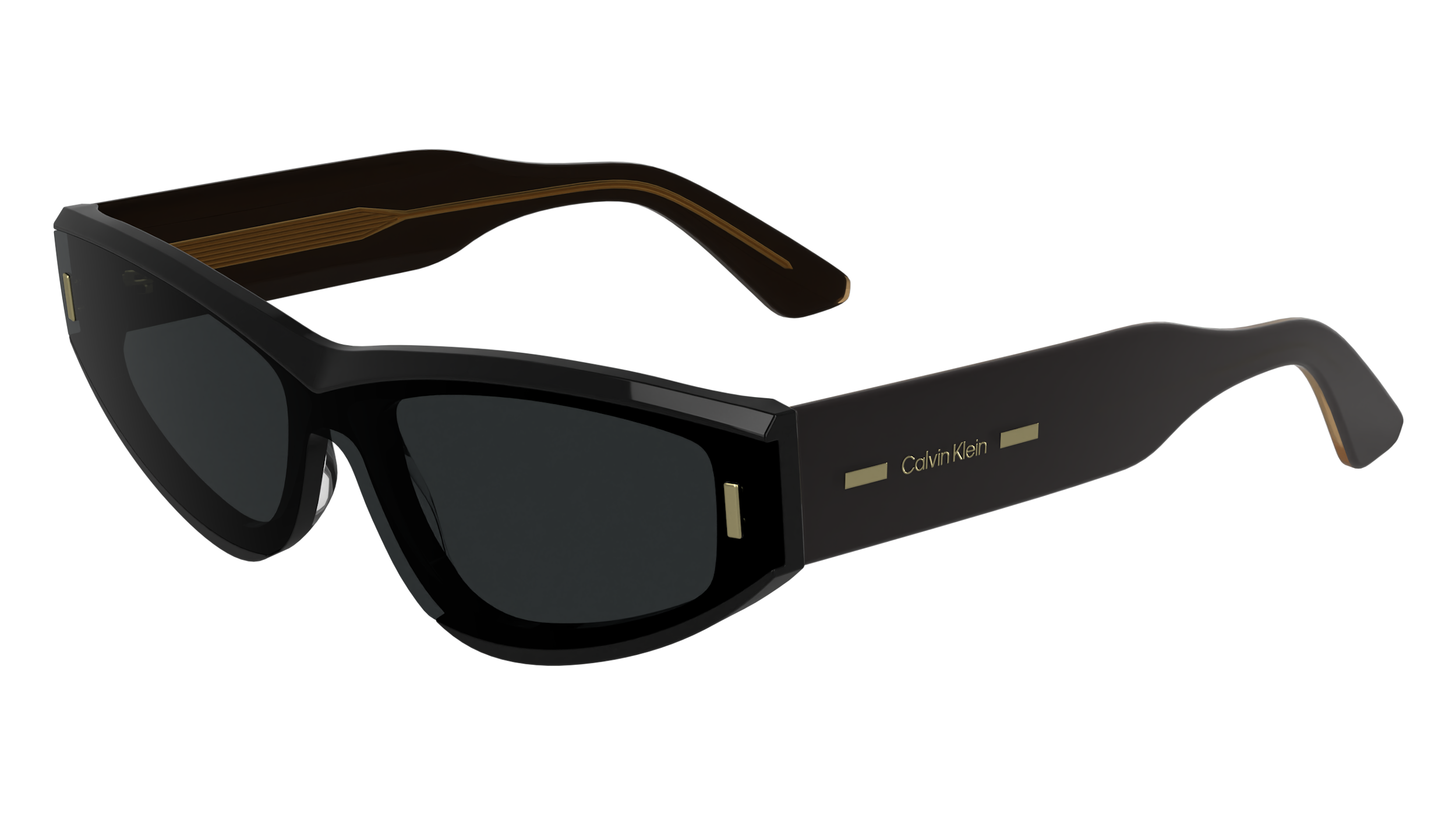 0883901168075 - Unisex CK24534S 001 Gläser SONNENBRILLEN Acetat Schwarz  Katzenauge Normal