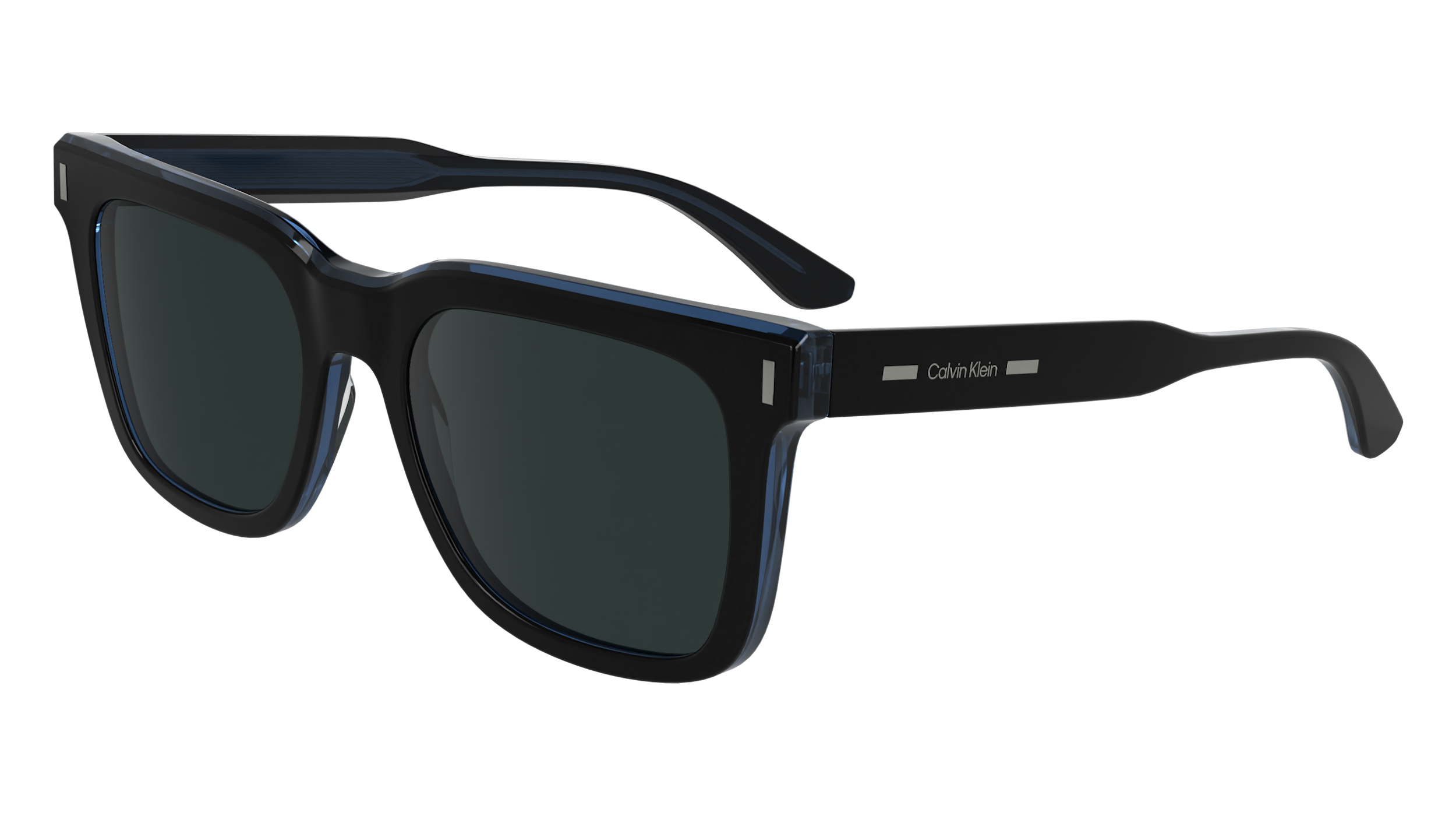 0883901168372 - Herren CK24536S 005 Gläser SONNENBRILLEN Acetat Schwarz  Quadratisch Normal