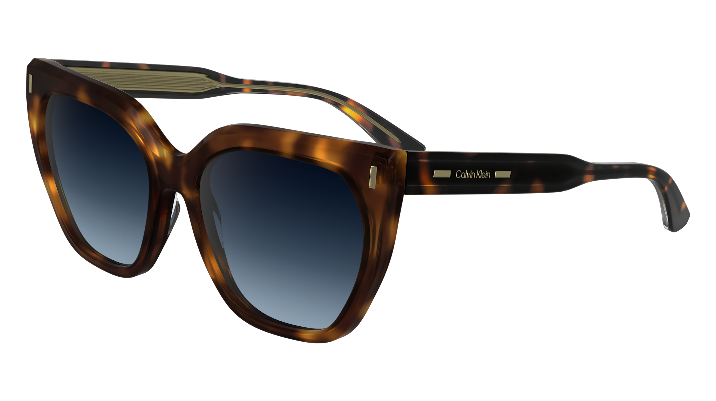 0883901170238 - Damen CK24535s 240 Gläser SONNENBRILLEN Acetat Havanna  Schmetterling Normal Schattiert