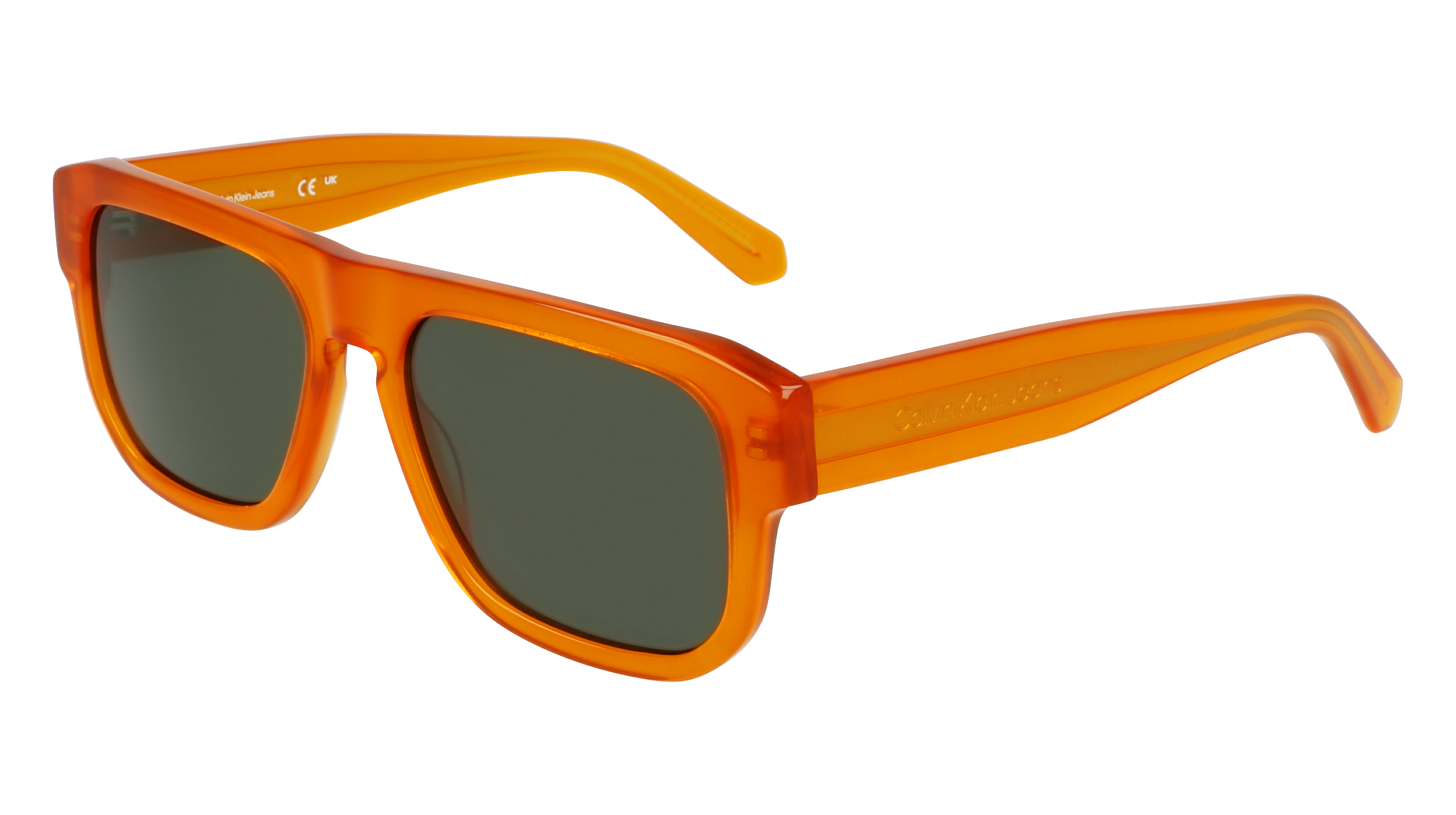 0883901171716 - Herren CKJ24607S 201 Gläser SONNENBRILLEN Acetat Havanna  Quadratisch Normal