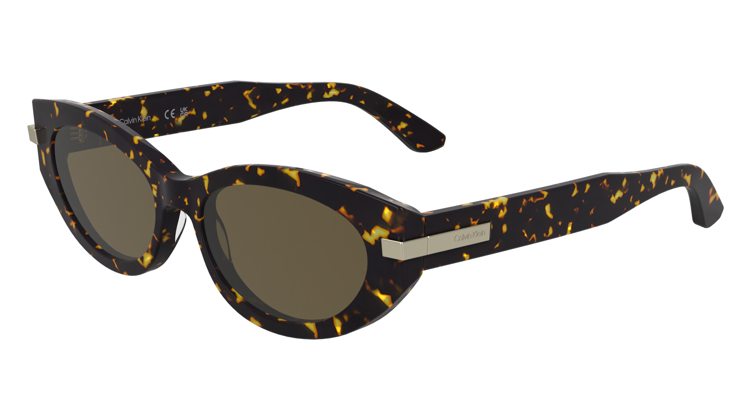 0883901172355 - Damen CK25502S 240 Gläser SONNENBRILLEN Acetat Havanna  Cat Eye Normal