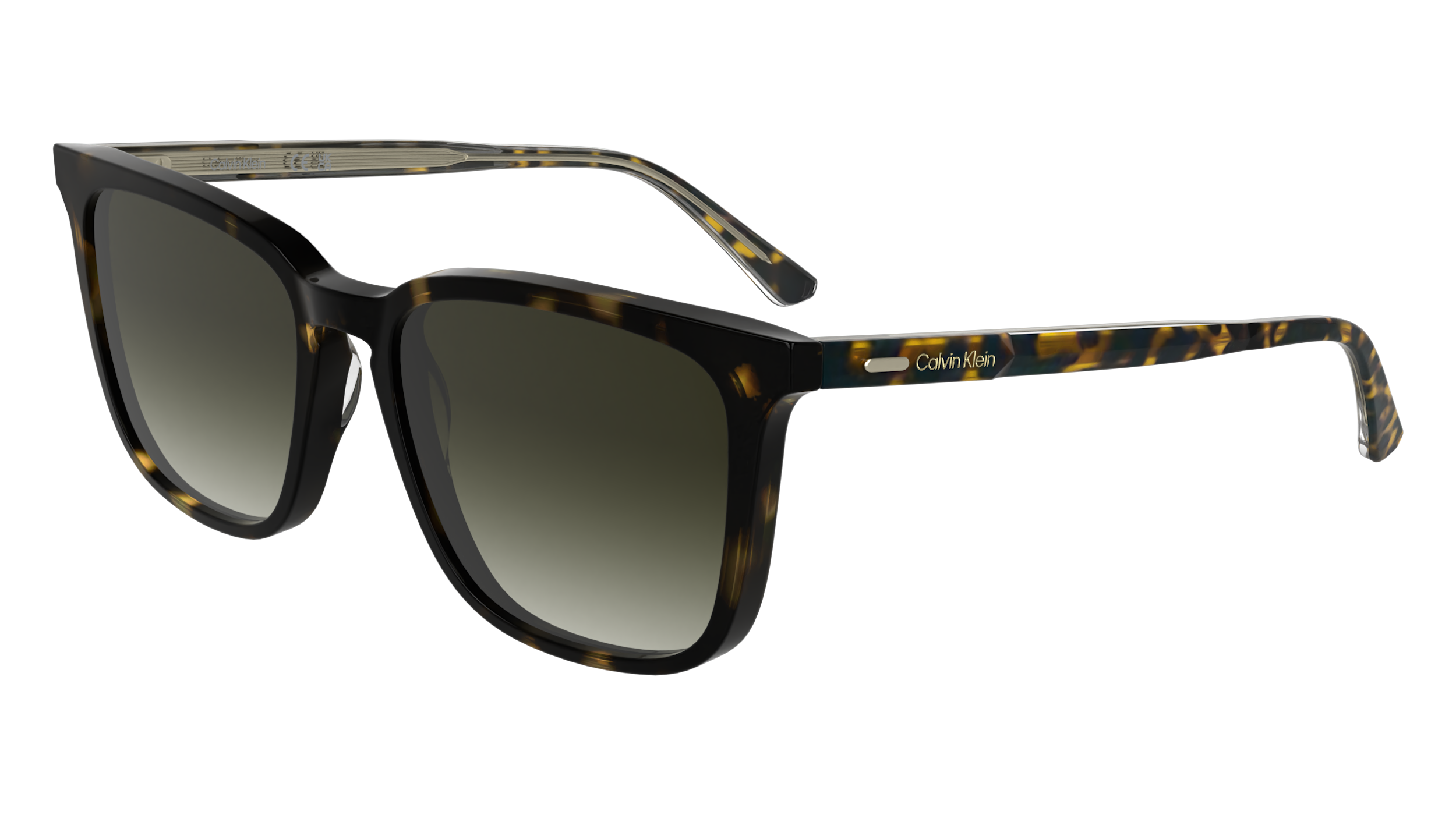 0883901172430 - Herren CK25507S 235 Gläser SONNENBRILLEN Acetat Havanna  Quadratisch Normal