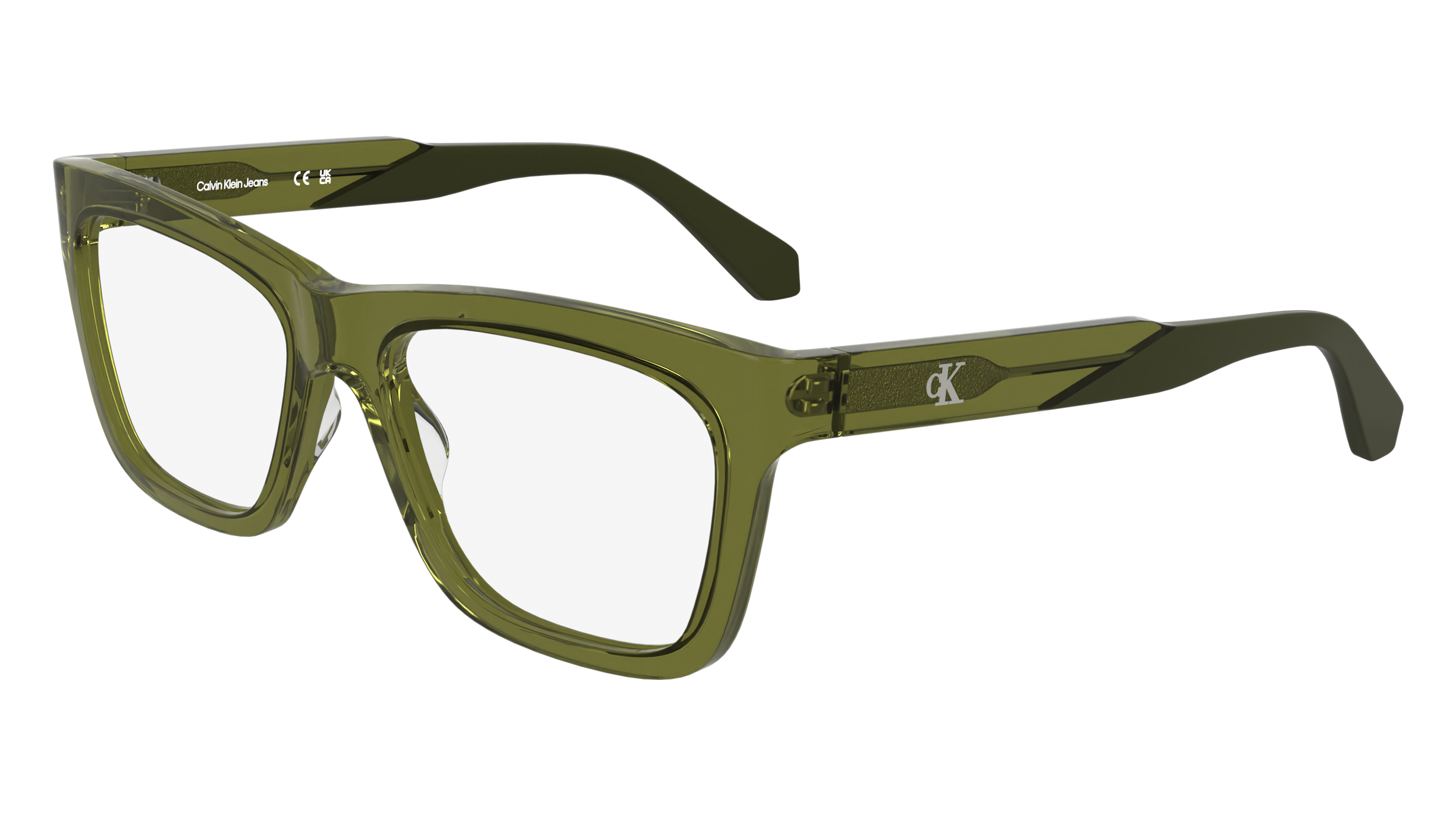 0883901173710 - Herren CKJ25615 309 Rahmen von BRILLEN Acetat Grün  Quadratisch Normal