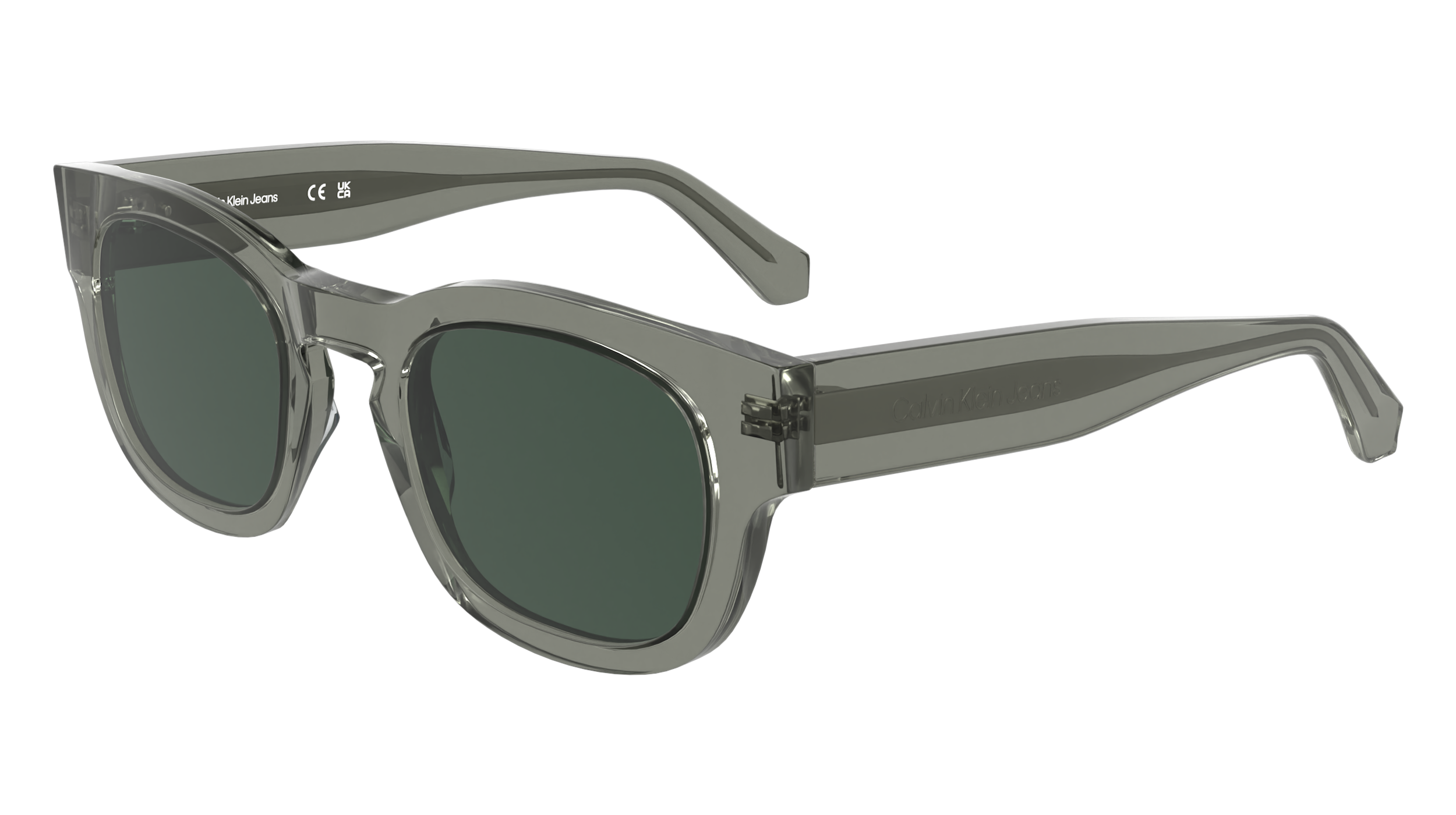 0883901174168 - Unisex CKJ25601S 057 Gläser SONNENBRILLEN Acetat Grau  Geometrisch Normal