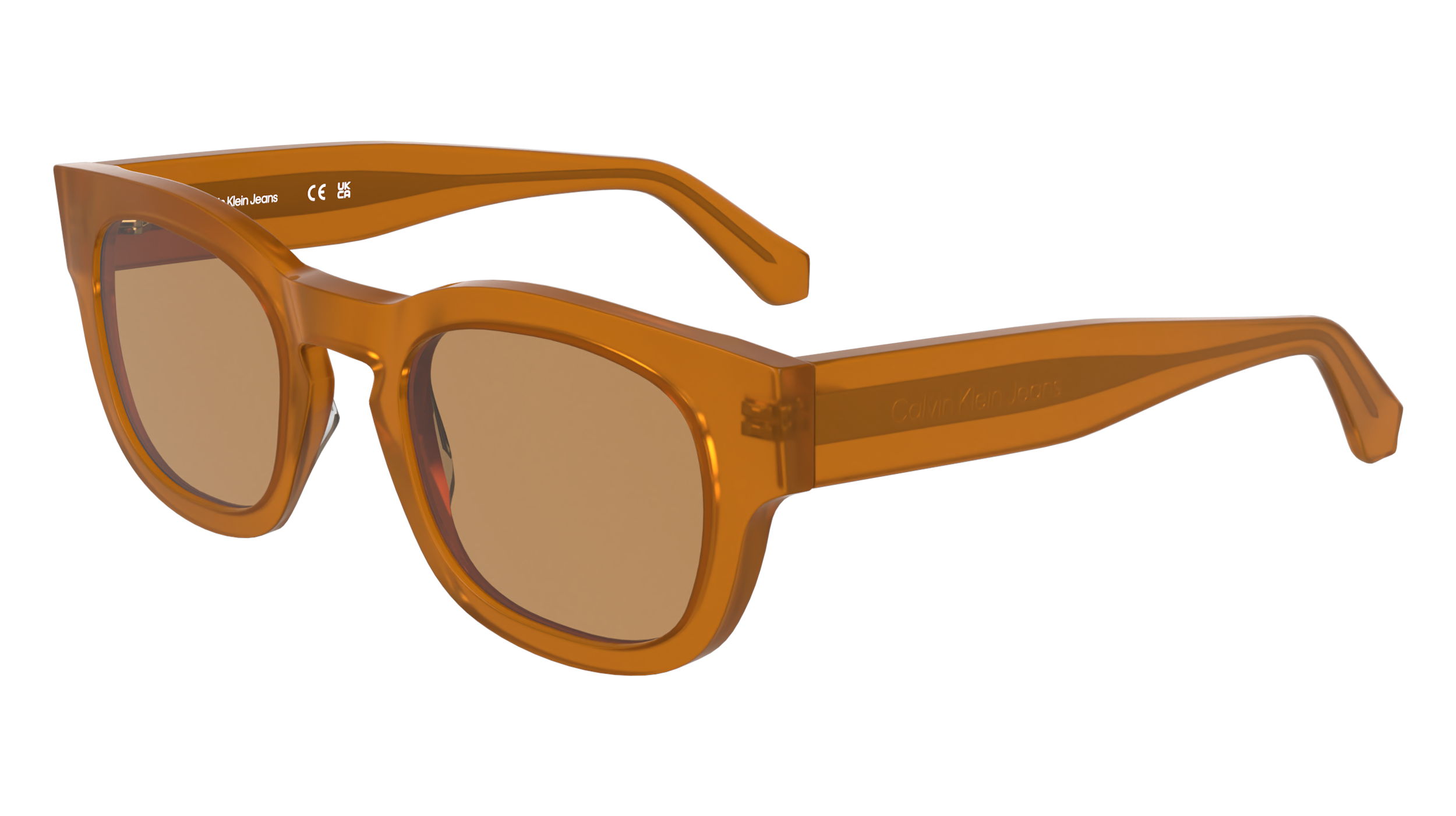 0883901174175 - Unisex CKJ25601S 201 Gläser SONNENBRILLEN Acetat Havanna  Geometrisch Normal