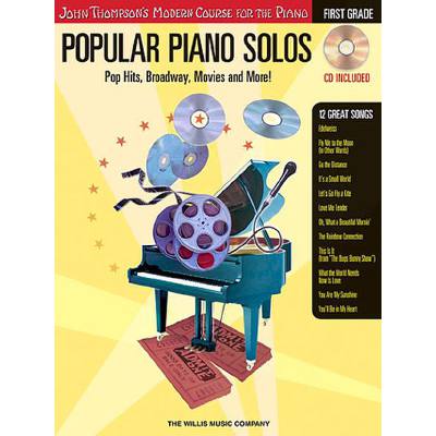 0884088076955 - Popular piano solos (Pop hits Broadway movies + more)