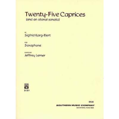 0884088165222 - 25 Caprices and an atonal Sonata