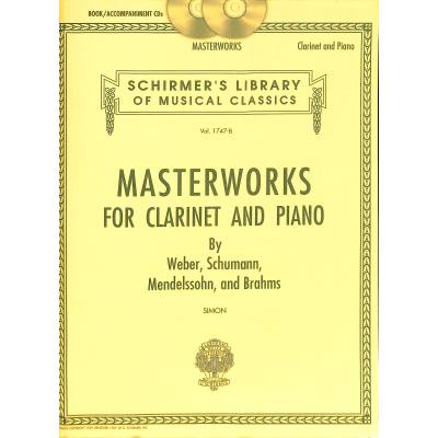 0884088555788 - Masterworks for clarinet + piano