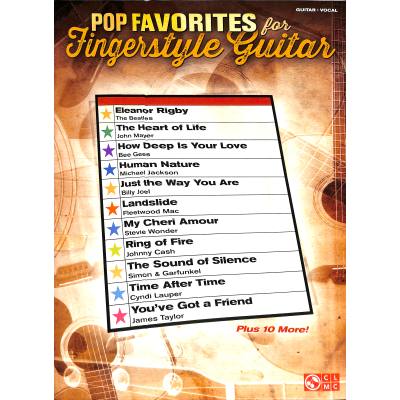 0884088633974 - Pop favorites for fingerstyle guitar