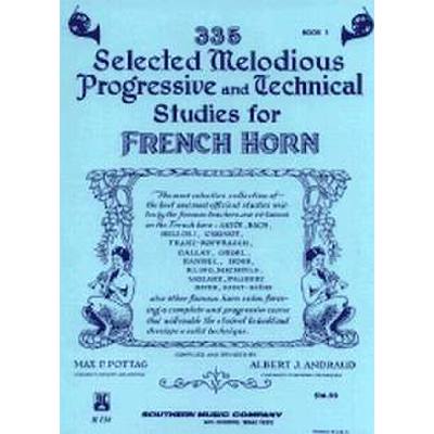 0884088702199 - 335 selected melodies progressive + technical studies 1