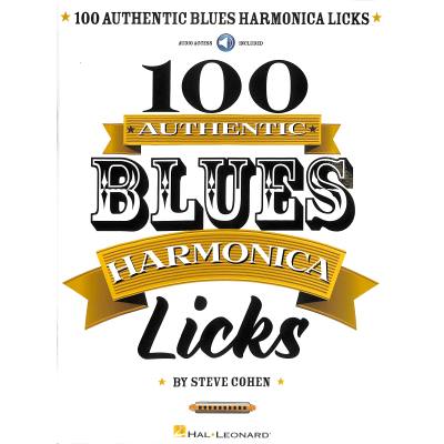 0884088878320 - 100 authentic blues harmonica licks