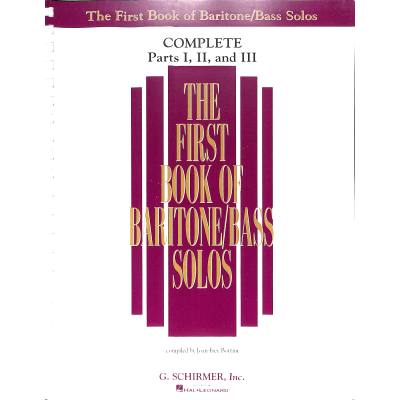 0884088889180 - First book of baritone   Bass Solos 1 | First book of Baritone Bass Solos 3 | First book of Baritone   Bass Solos 2