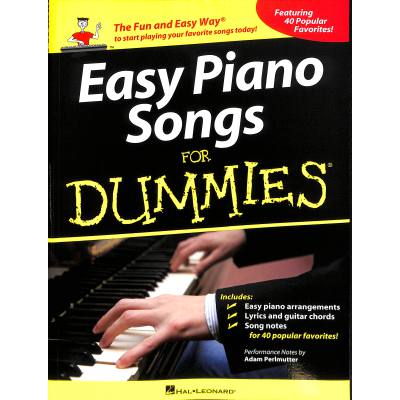 0884088925895 - Easy piano songs for dummies