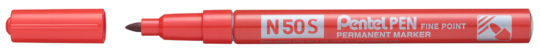 0884851030108 - Permanent-Marker N50S Rundspitze fein rot 0884851030108 - Permanent-Marker N50S Rundspitze fein rot
