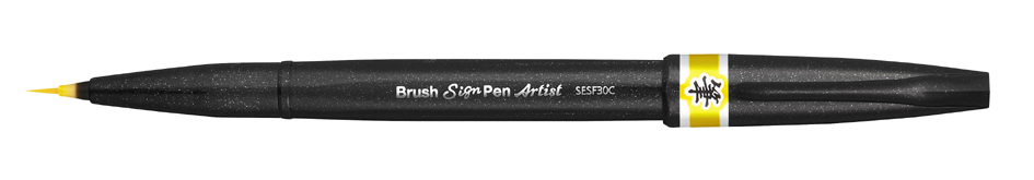 0884851035738 - PentelArts Pinselstift Sign Pen Artist gelb 0884851035738 - PentelArts Pinselstift Sign Pen Artist gelb