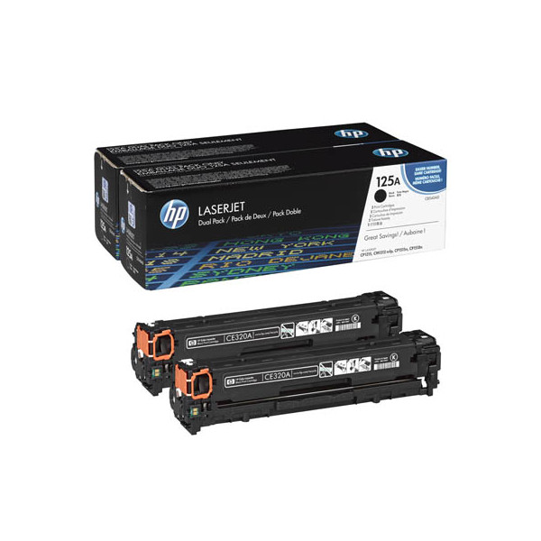 0884962419052 - Toner CB540AD (125A) - Doppelpack - Schwarz - Kapazität 2x 2200 Seiten (CB540AD)