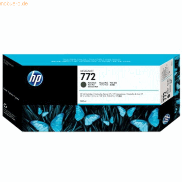 0884962639054 - HP Original 772 Druckerpatrone schwarz matt 300ml (CN635A)