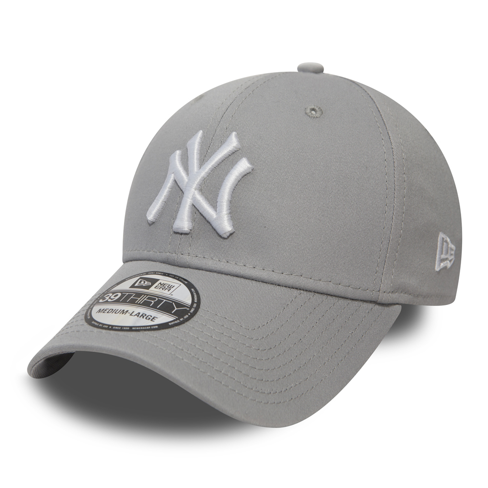 0885433993002 - New Era 39Thirty League Cap - NY YANKEES - Grey-White