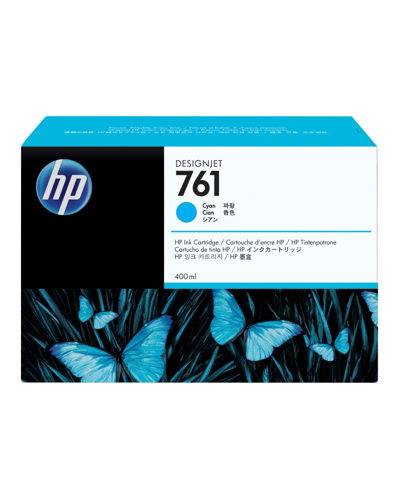 0885631448281 - Hewlett Packard - hp 761 400-ml Cyan DesignJet Ink Cartridge Druckerpatrone 1 Stück(e) Original