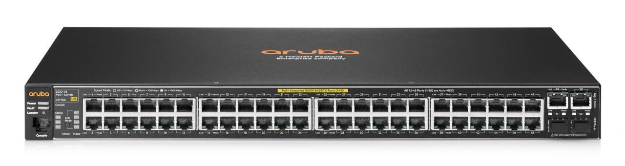 0886112458874 - HPE Aruba 2530 48 PoE+ Switch J9778A