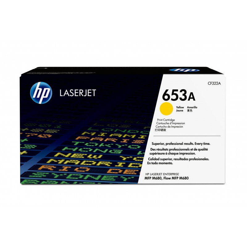 0886112501143 - Hewlett-Packard 653A - Gelb - Original - LaserJet - Tonerpatrone (CF322A) - für Color LaserJet Enterprise Flow M680z M680dn M680f (CF322A)