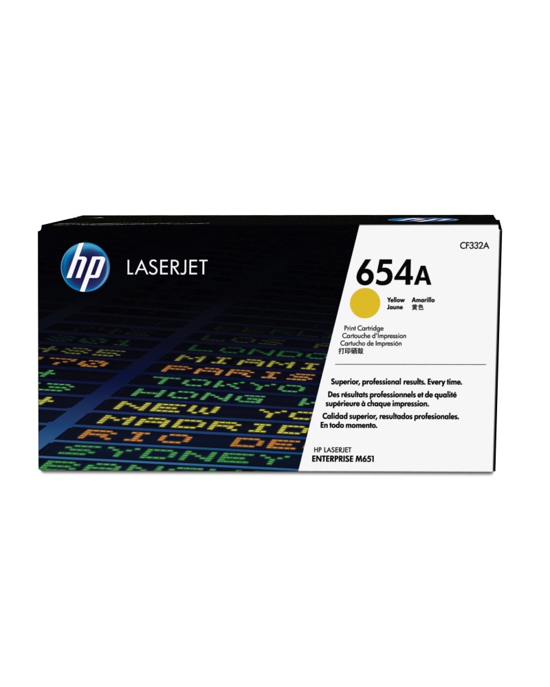 0886112501198 - Hewlett Packard Cartridge No 654A HP654A 654A Yellow Gelb (CF332A) (CF332A)