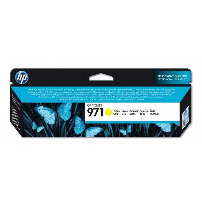 0886112877347 - Hewlett Packard - Ink-jet hp 971 officejet pro x451   x551   x476   x576 amarillo 2500 pag